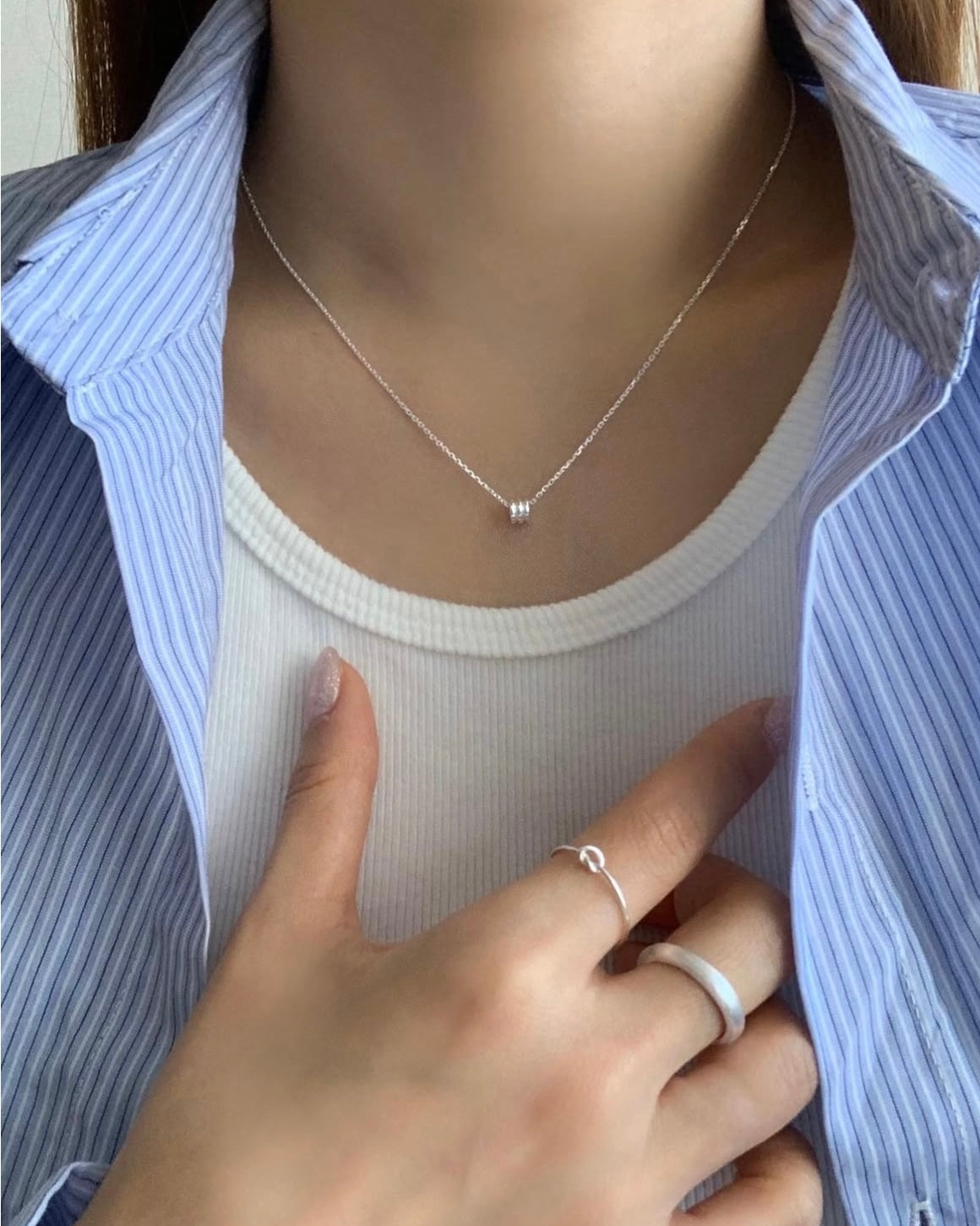 Silver Trio Necklace