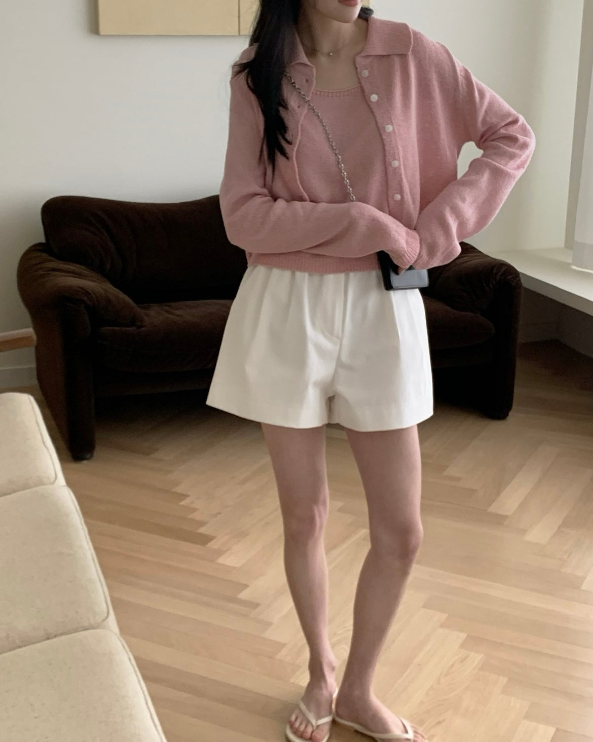 Biela Cardigan Set