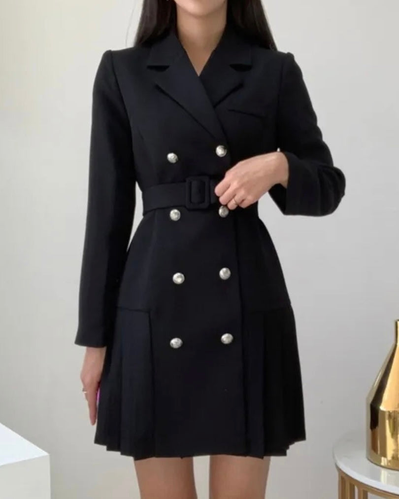 Pleats Jacket Dress