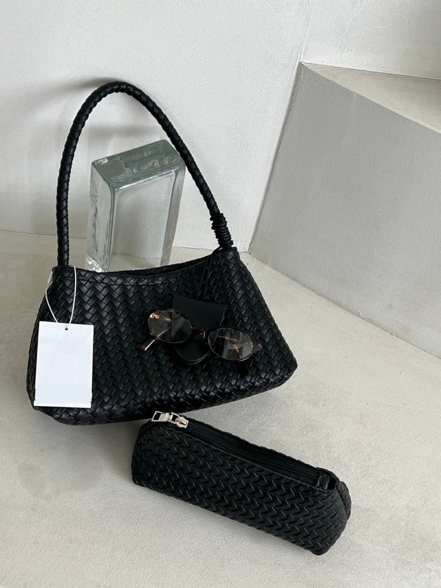 Nola Woven Curve Bag (+Pouch)