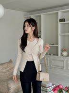 [ Pre-order ] Alisa Halter Sleeveless Cardigan Set