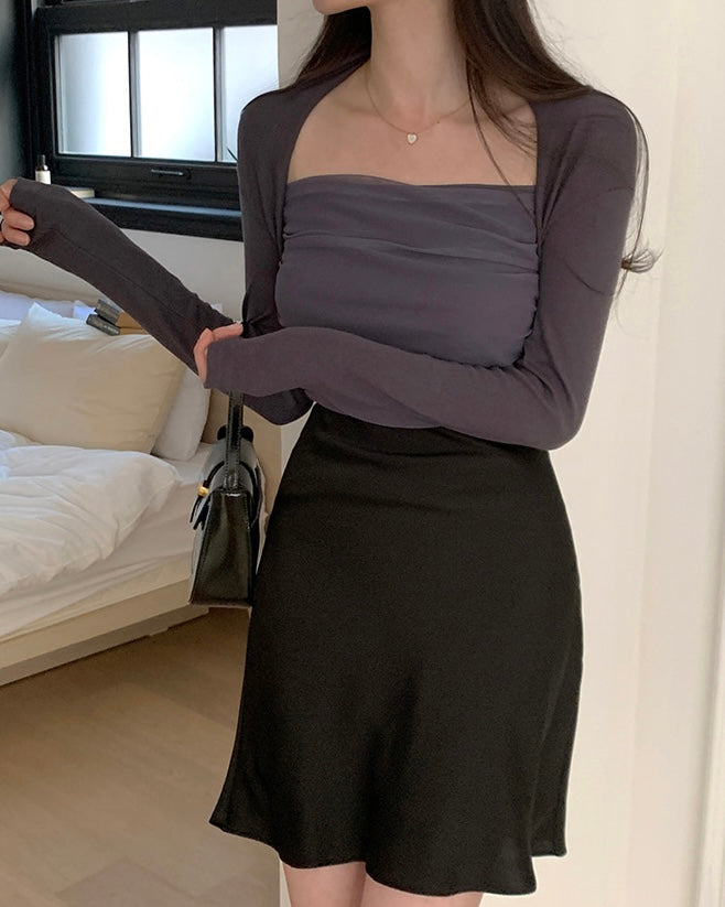 Tulle Bolero Top