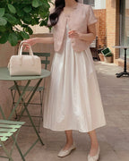 Pleats Sleeveless Dress