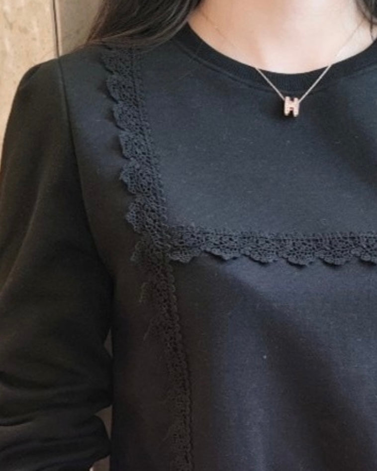 Elodie Lace Sweatshirt