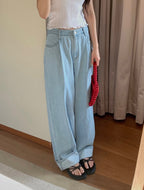 [ M ] Summer Mid-Rise Wide Fit Jeans