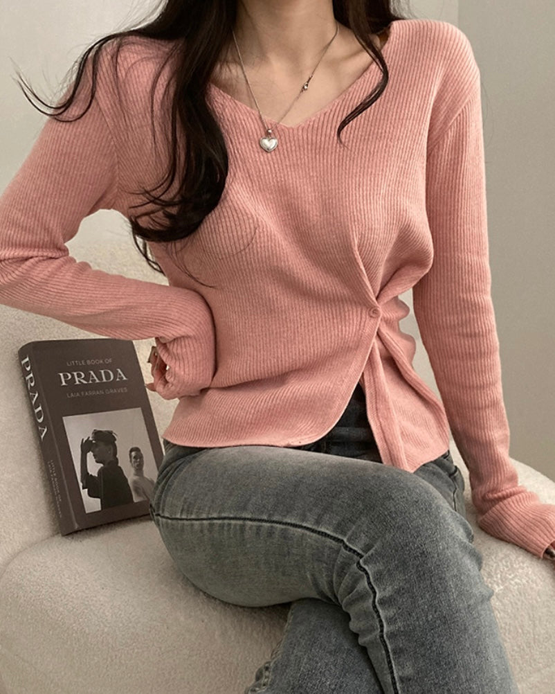 Bamboo Button Knit