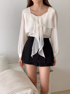 Chiffon Ribbon Blouse