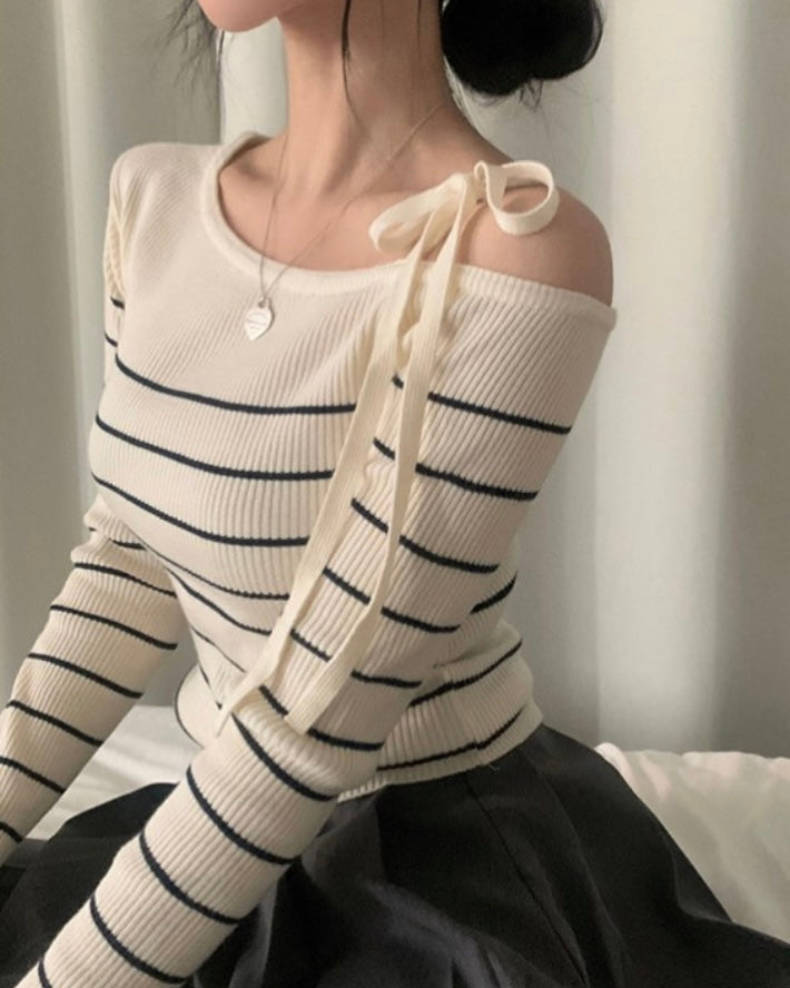 Striped Ribbon Knit