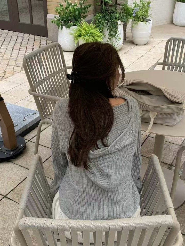 Egg Hoodie Cardigan