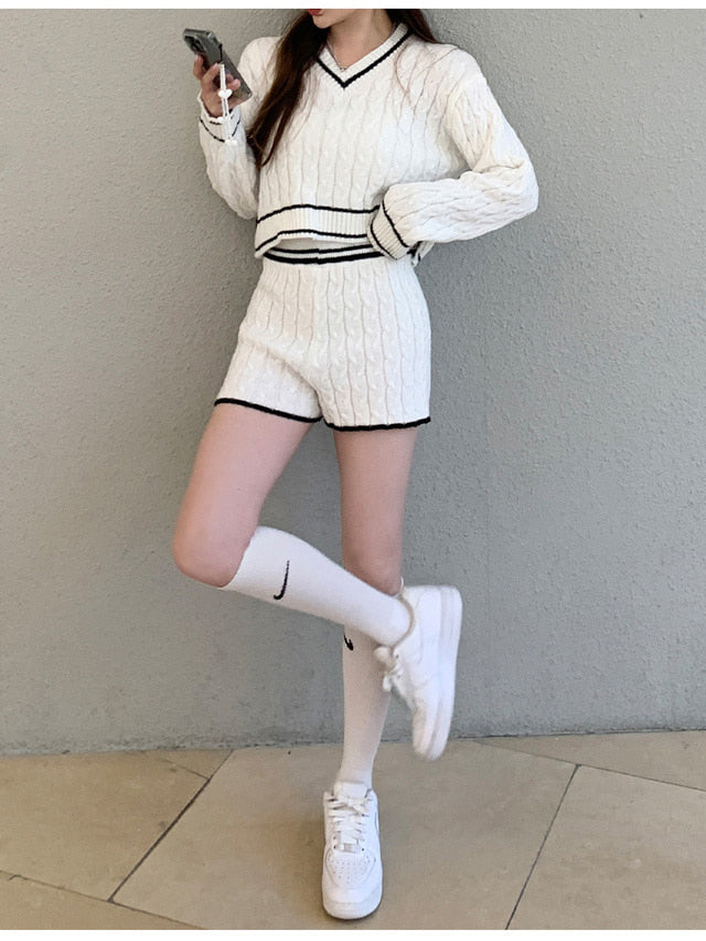 Vly Knit Two-Piece