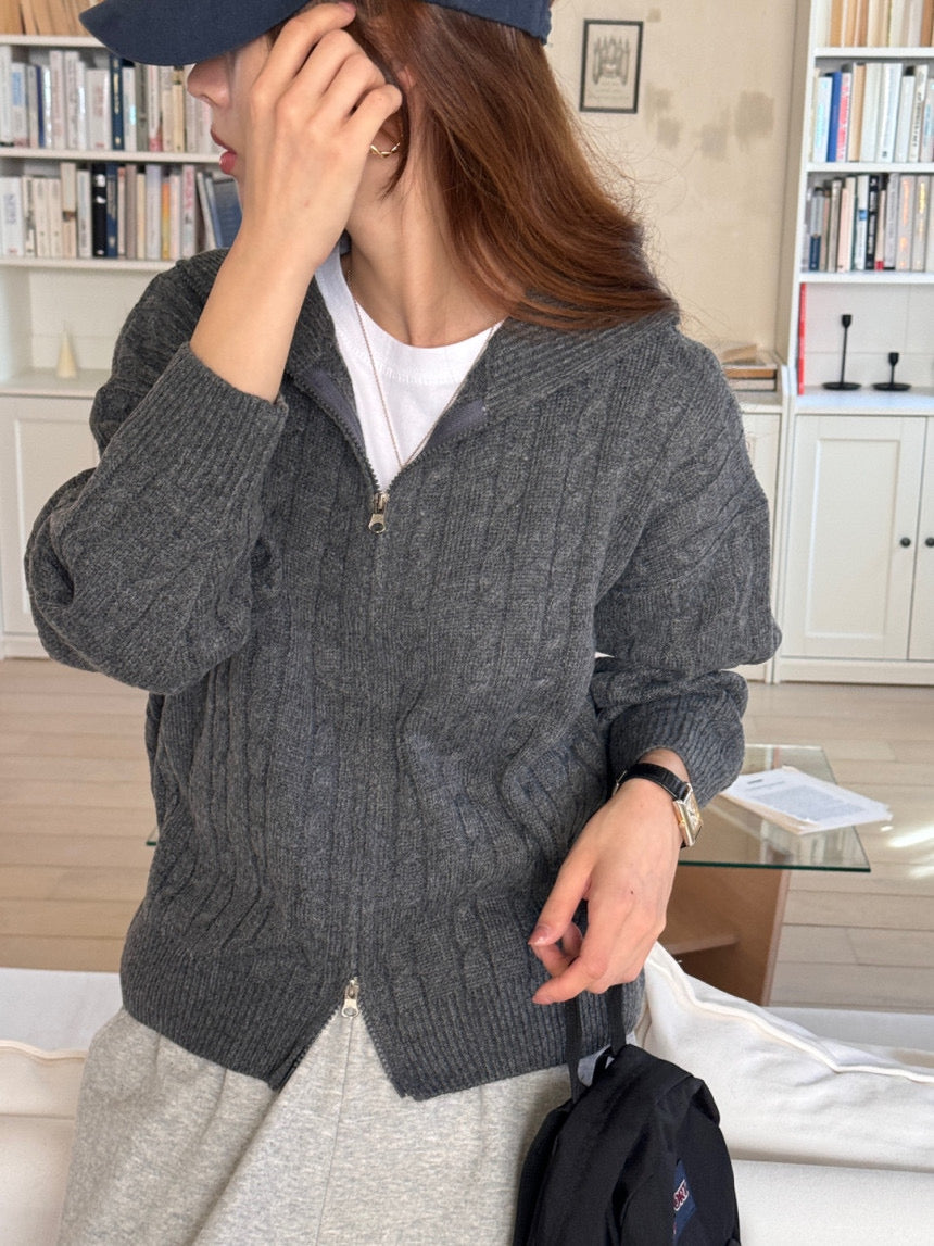 Pepper Knit Zip-Up