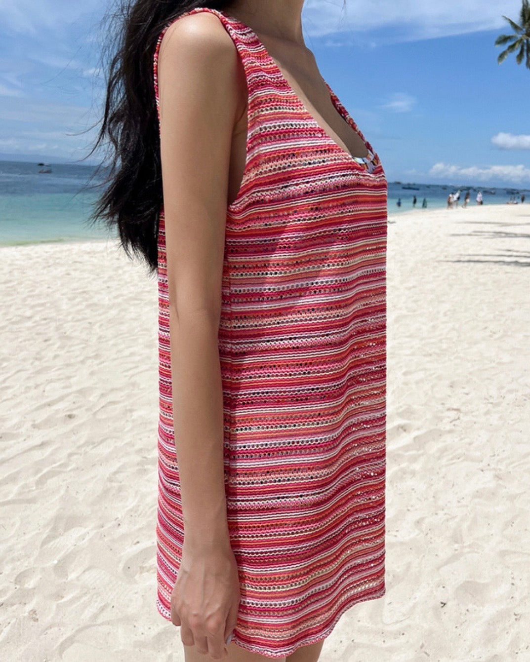 Rainbow Knit Cover-Up