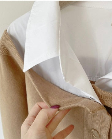 Layered Knit Blouse