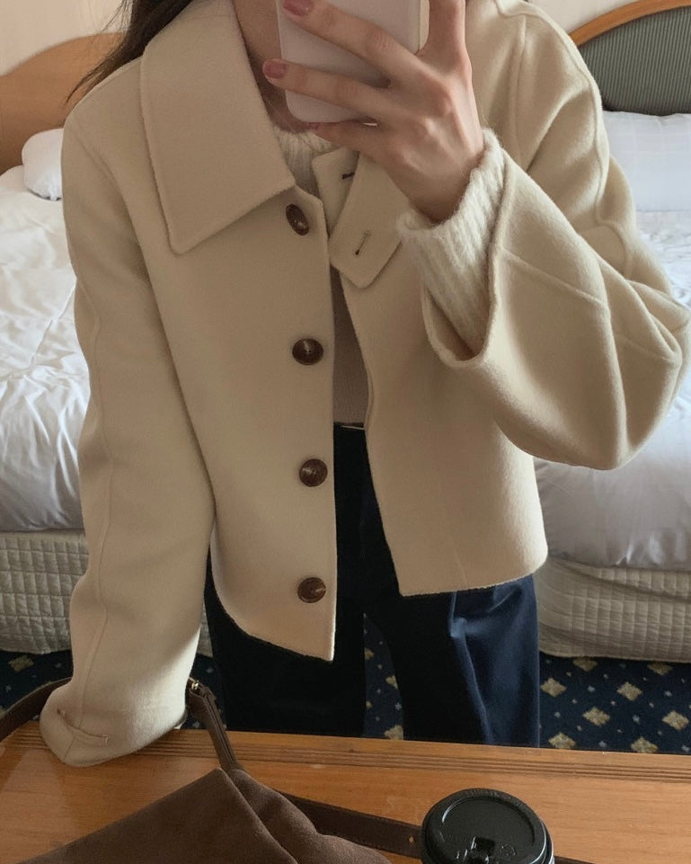 Butter 100% Wool Short Coat