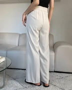 [S,M] High-Waist Banding Slacks