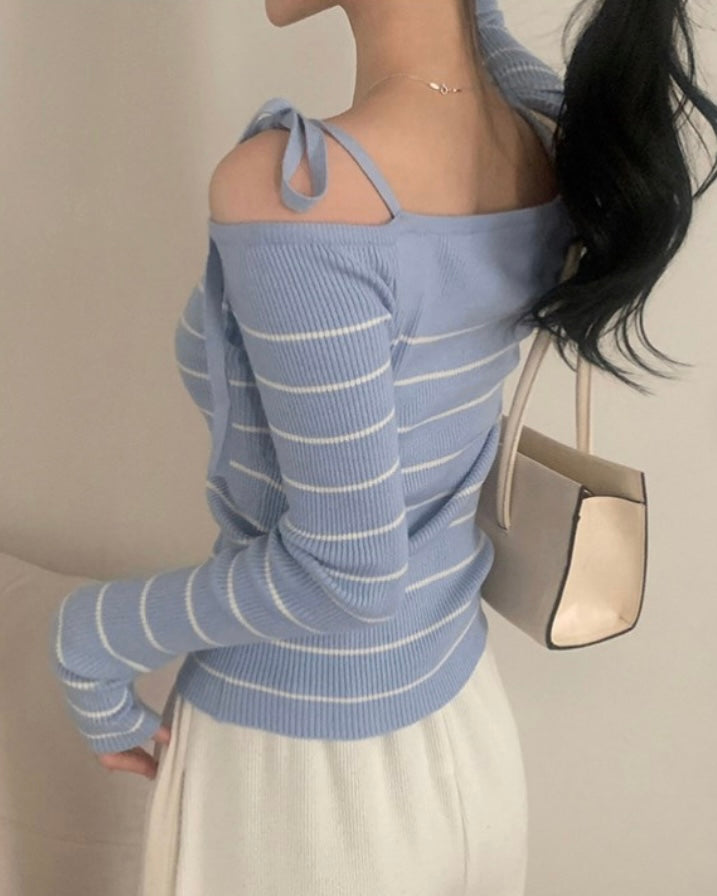 Striped Ribbon Knit