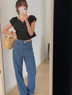 [ S,M ] Summer Straight Jeans