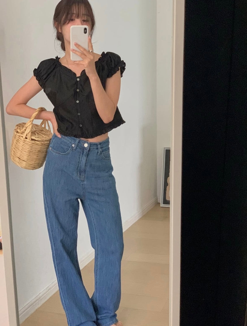 [ S,M ] Summer Straight Jeans