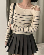 Striped Ribbon Knit