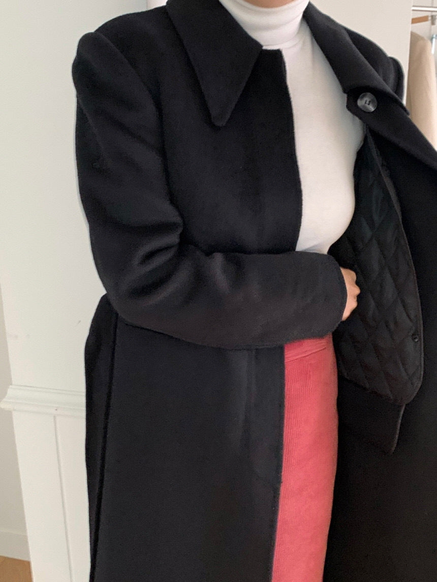 Vin 90% Wool Coat with Padded Vest