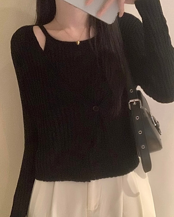 Lucifer Sheer Knitted Top