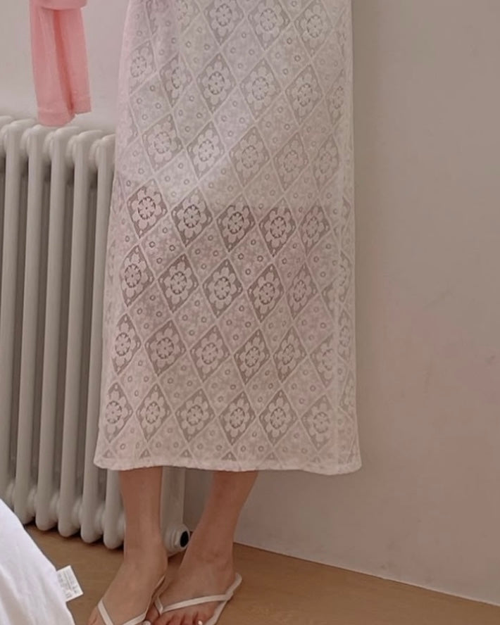 Lace Bloom Sleeveless Dress