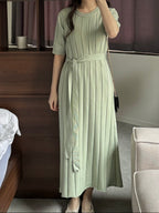 Laurent Pleats Dress