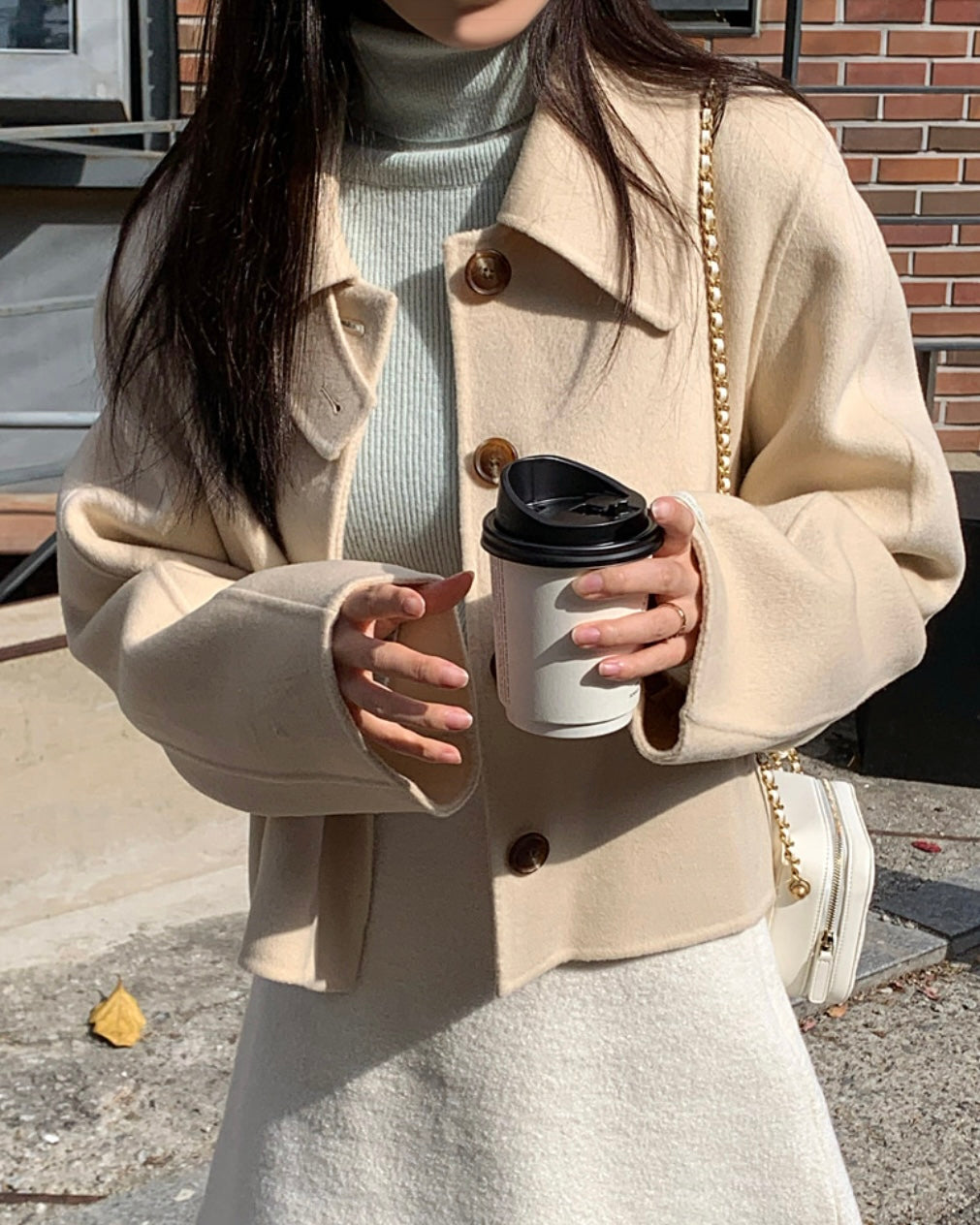 Butter 100% Wool Short Coat