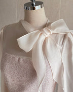 [ Pre-order ] Amelie Pearl Tweed Dress
