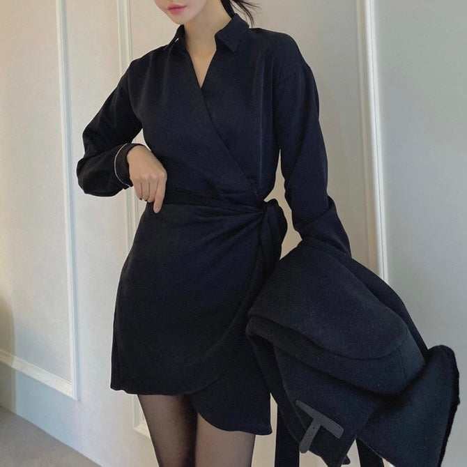 Biz Wrap Dress