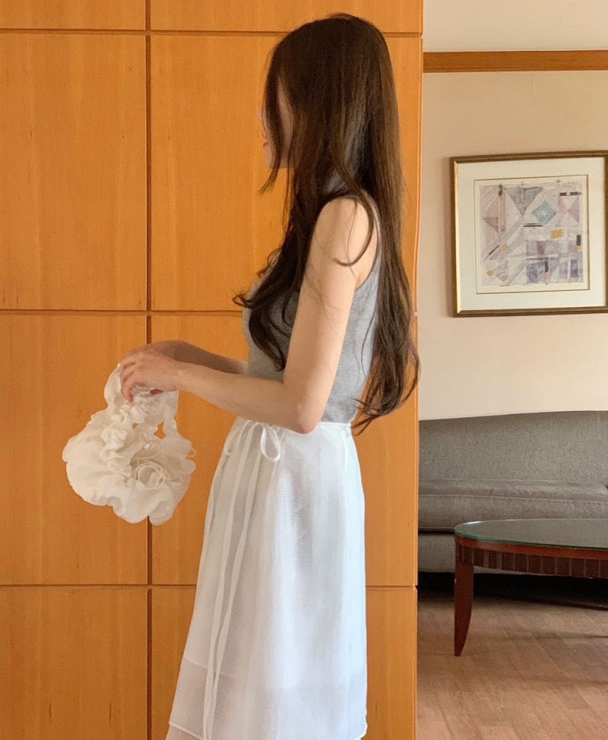 Stay Two Button Skirt