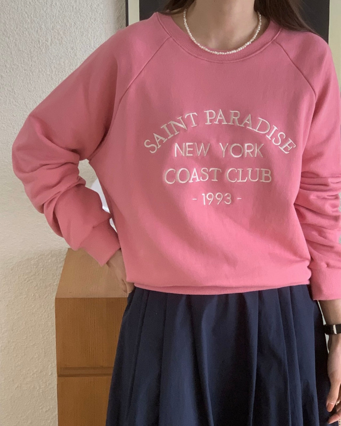 Saint Embroidery Sweatshirt