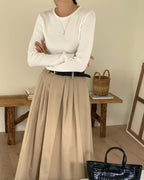 Round Ripped Knit
