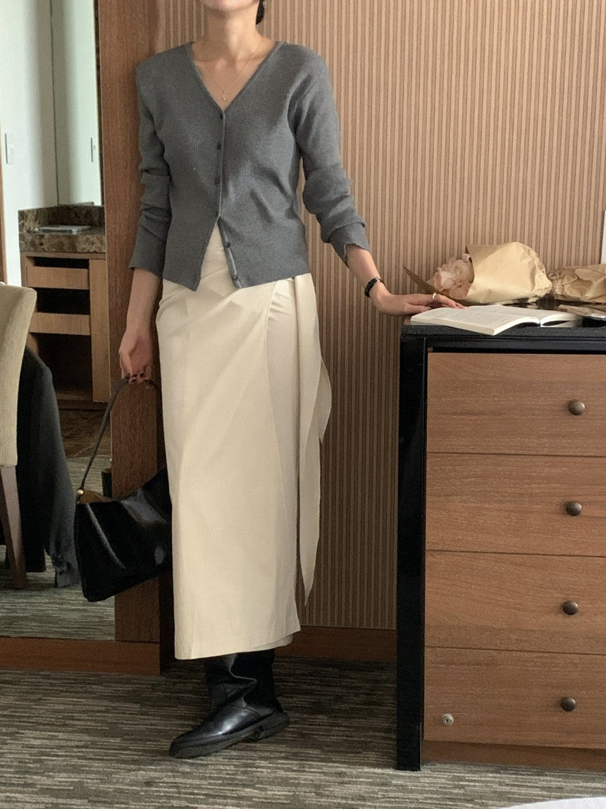 Matcha Ribbed Cardigan