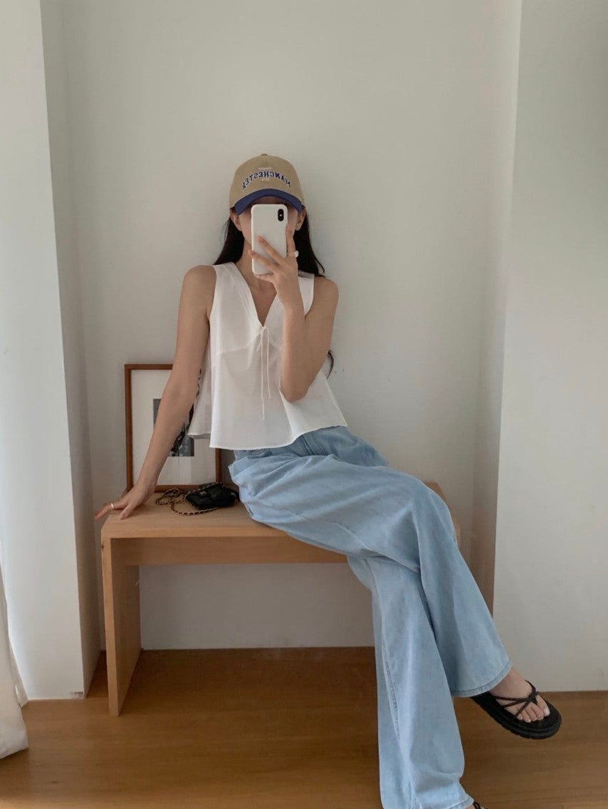 [ M ] Summer Mid-Rise Wide Fit Jeans