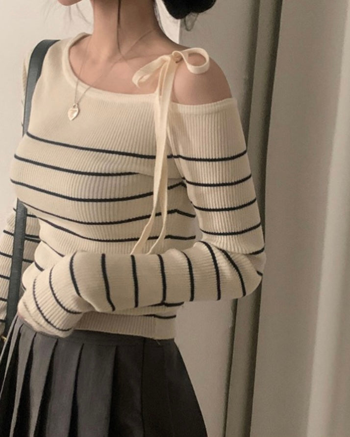 Striped Ribbon Knit