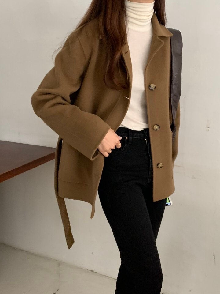 [ Pre-order ] Panna Half Wool Coat