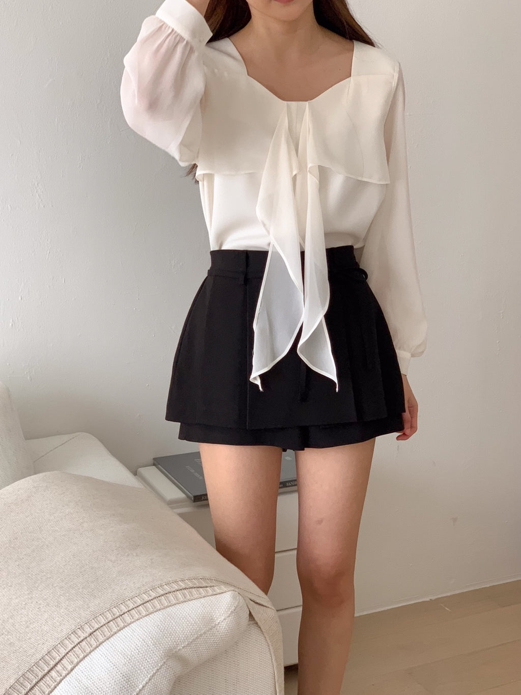 Chiffon Ribbon Blouse