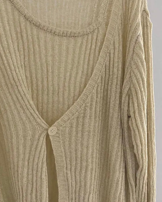 Lucifer Sheer Knitted Top