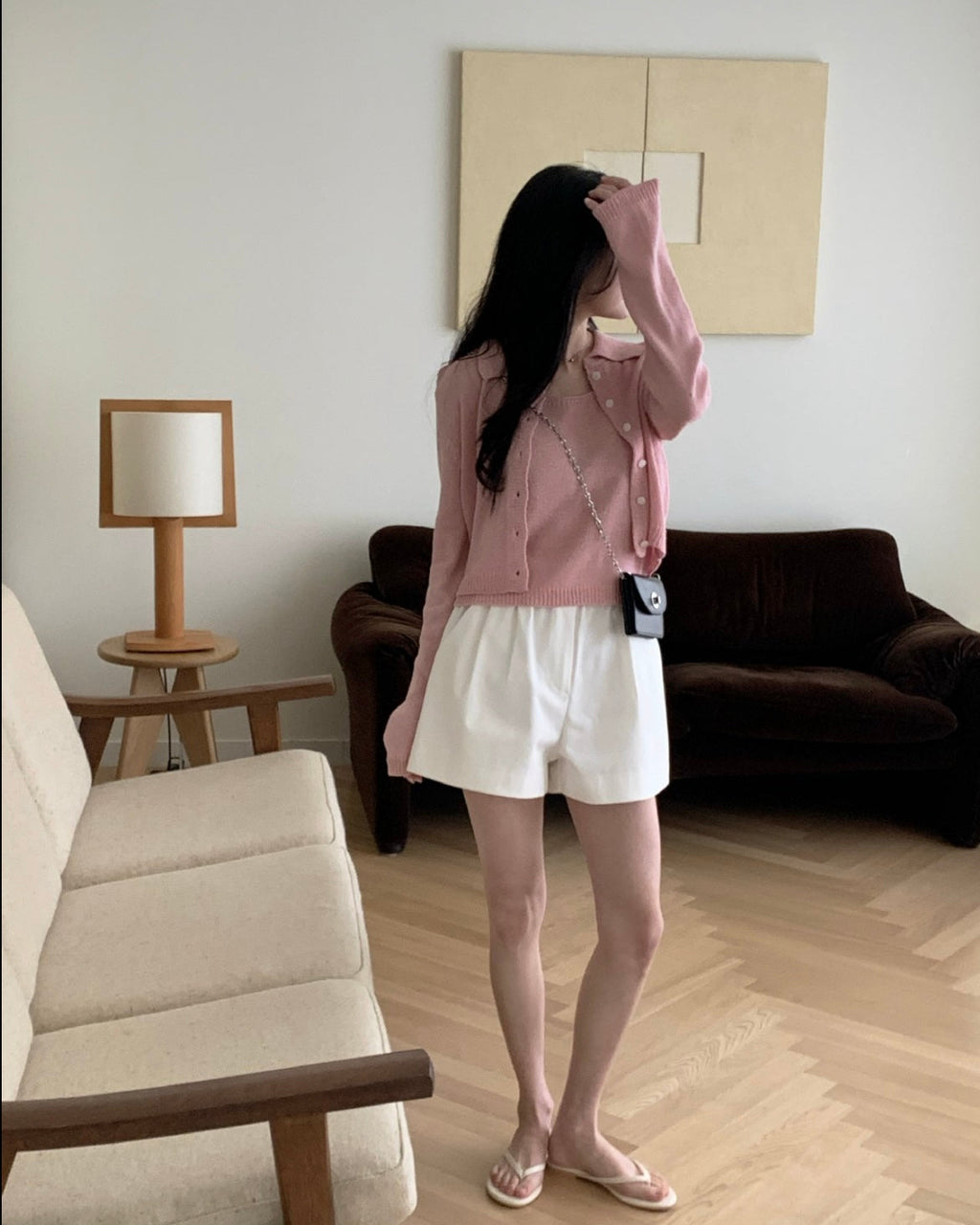 Biela Cardigan Set