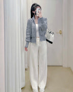 Link Knit Zip-Up