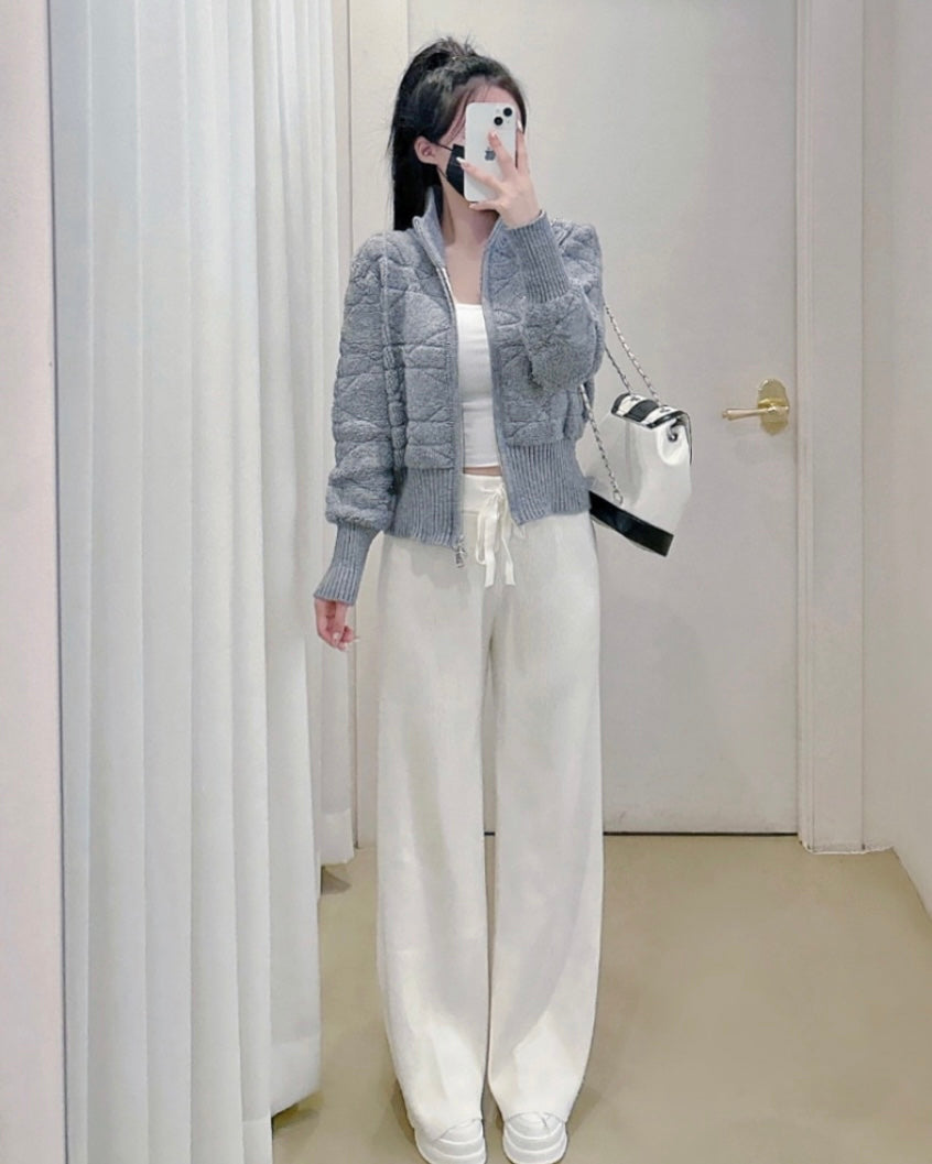 Link Knit Zip-Up
