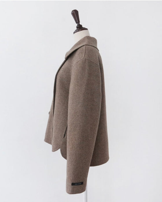 Double 90% Wool Short Coat