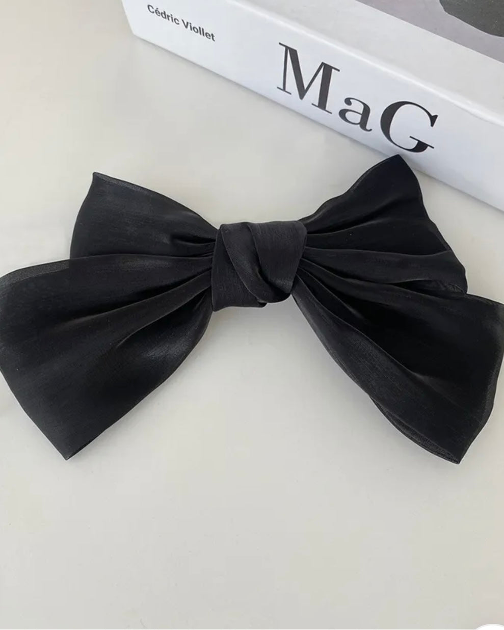 Organza Big Ribbon Hair Clip