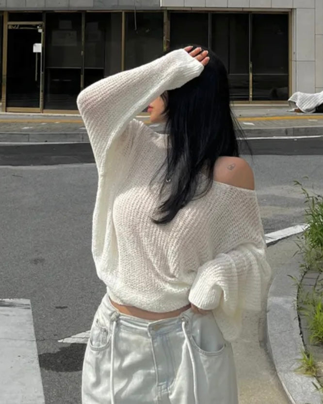 Landis Boat-Neck Knit Top