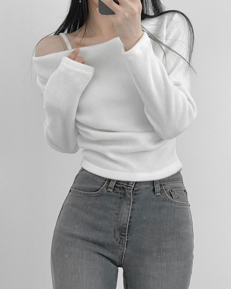 Stay-On Off-Shoulder Knit