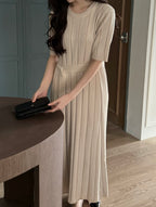 Laurent Pleats Dress