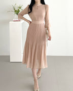 [ Pre-order ] Chiffon Pleats Dress