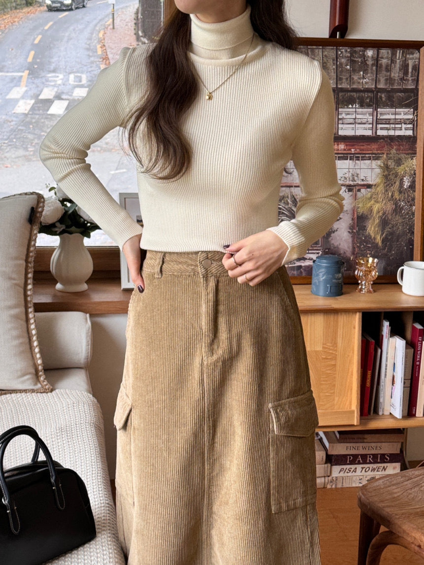 Senne Ribbed Turtle-Neck