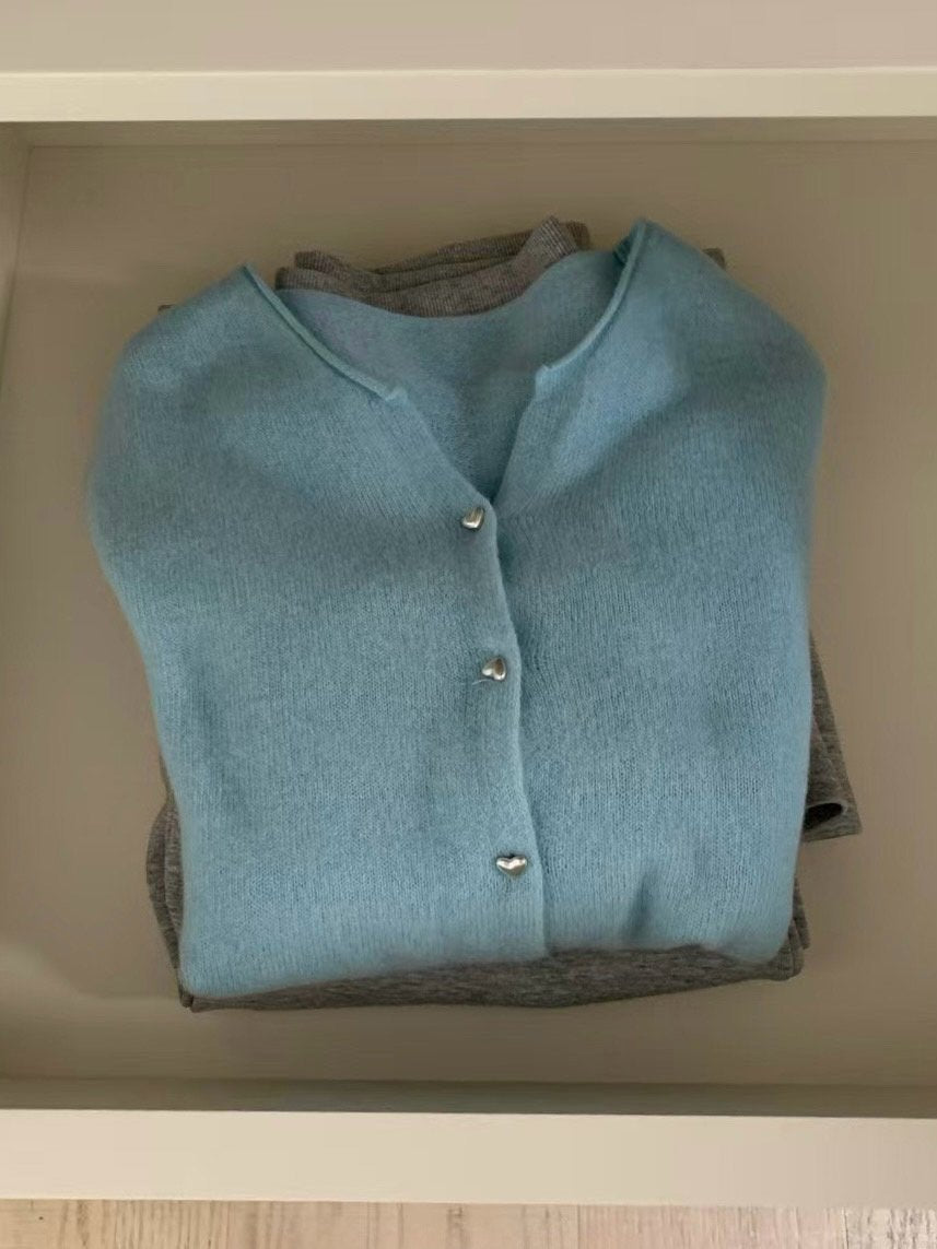 Baby Heart Pure Wool Cardigan